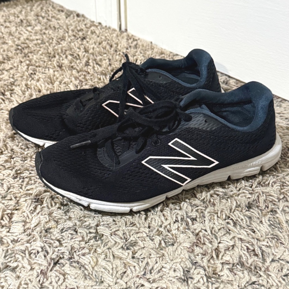 New Balance 600 v2 Comfort Ride Womens Running Shoes Black Pink W600BK2 US 6